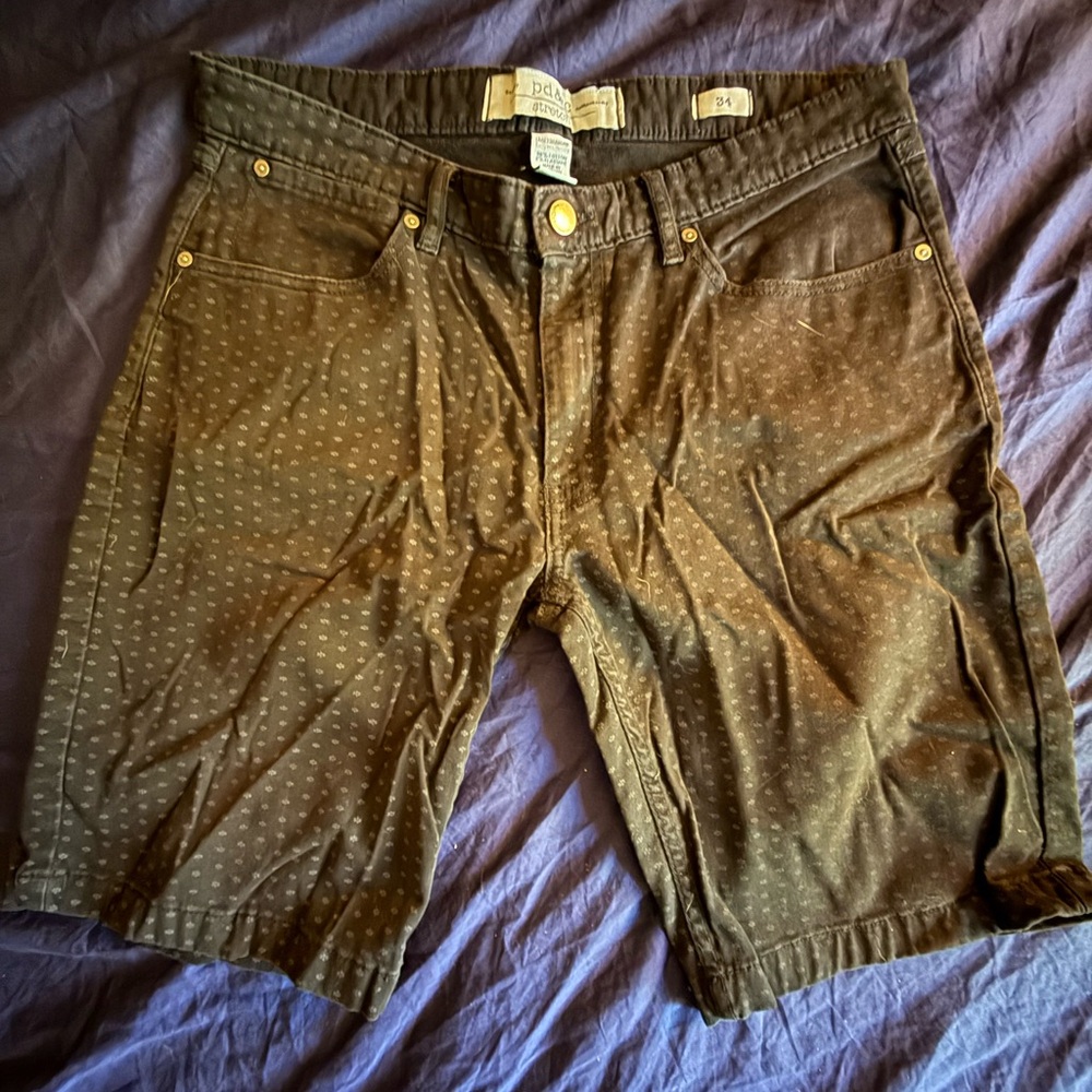 PD&C Men's Black Chino Shorts